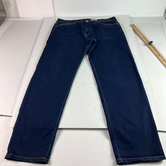 Aviator Jeans Men's 39 x 32* Straight Dark Blue Faded Stretch Denim Tag 40 - Picture 1 of 16